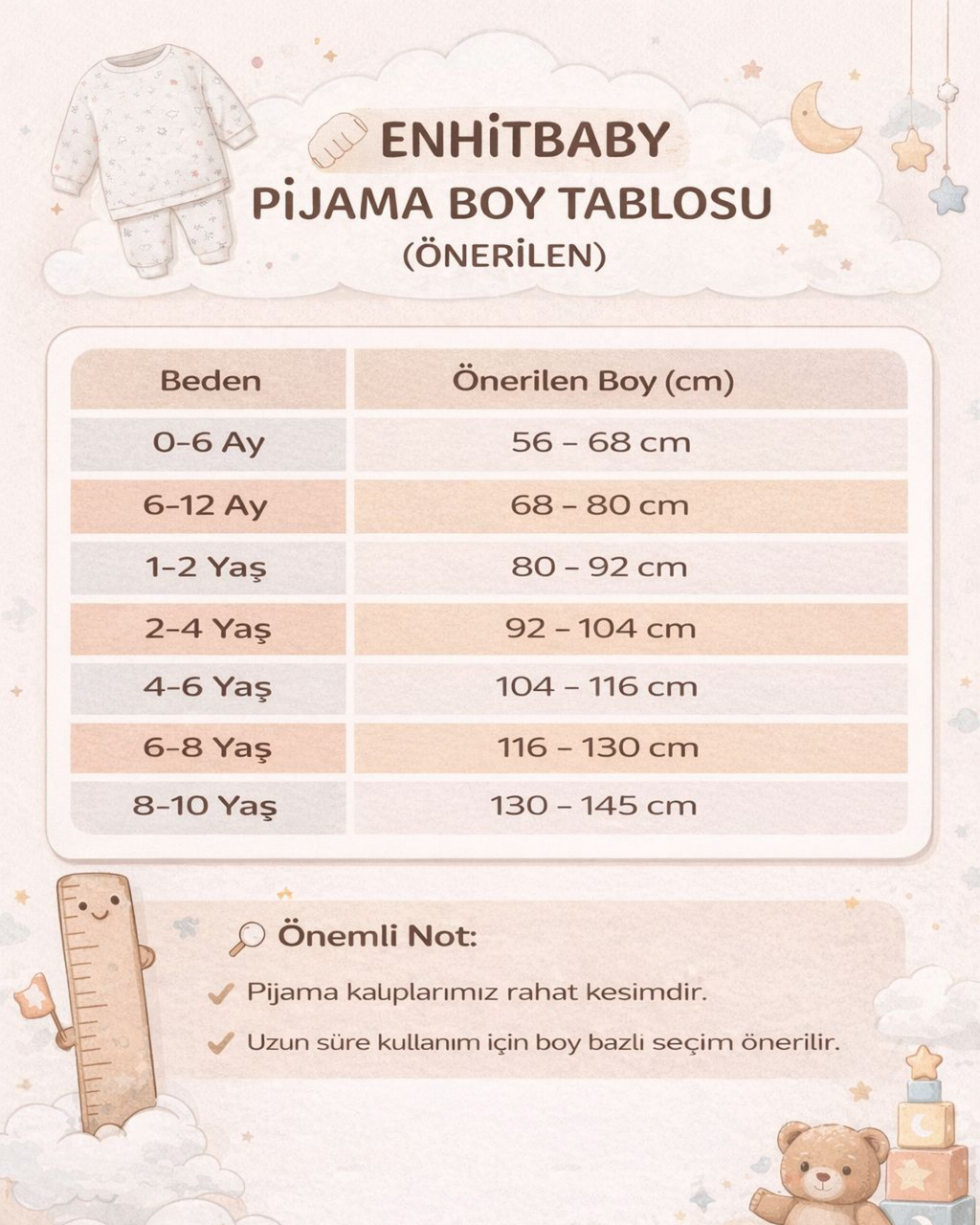 Pijama Takımı | %100 Pamuk - Dreamsoft | 0.5 TOG - Desenli