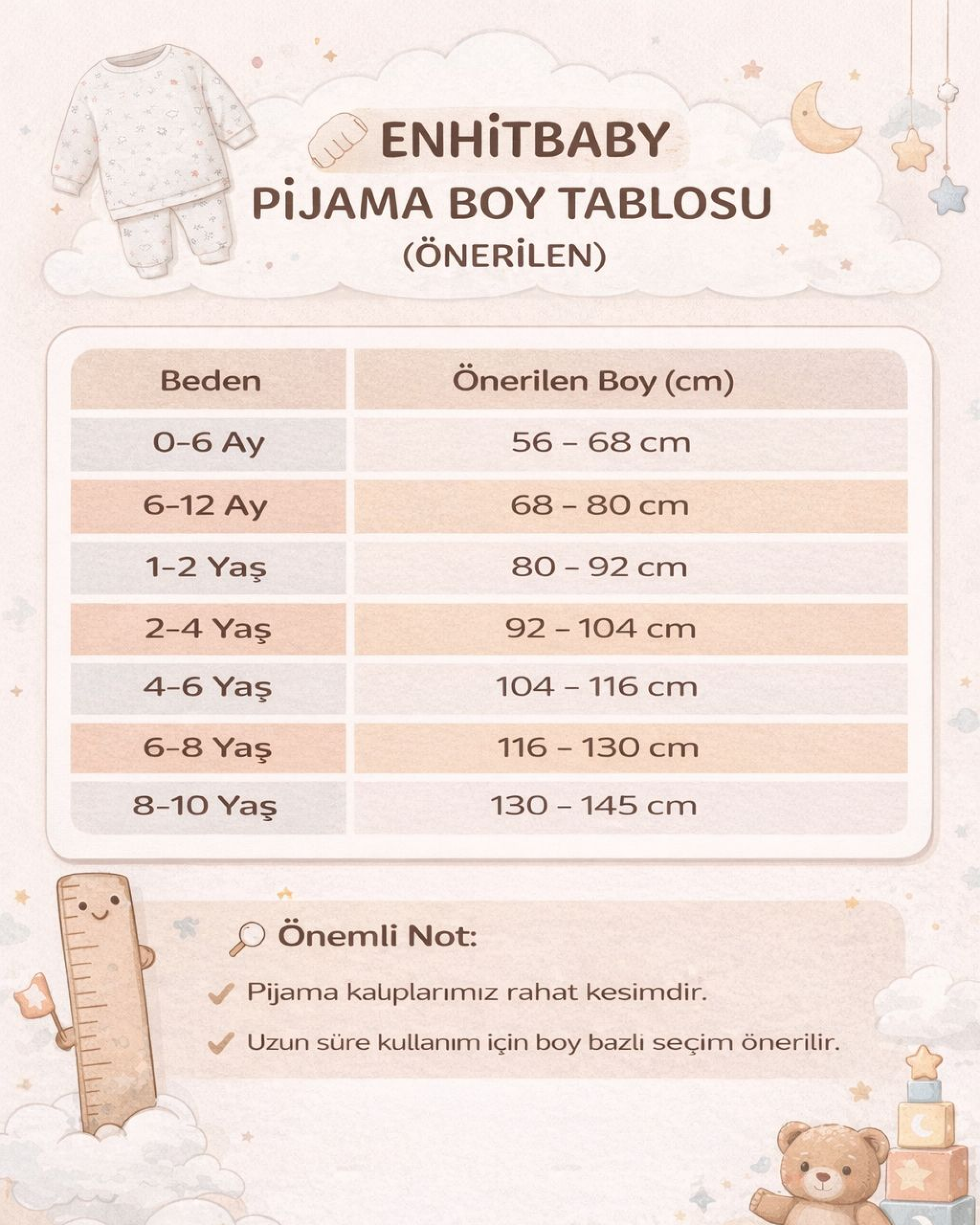 Pijama Takımı | %100 Pamuk - Dreamsoft | 0.5 TOG - Desenli