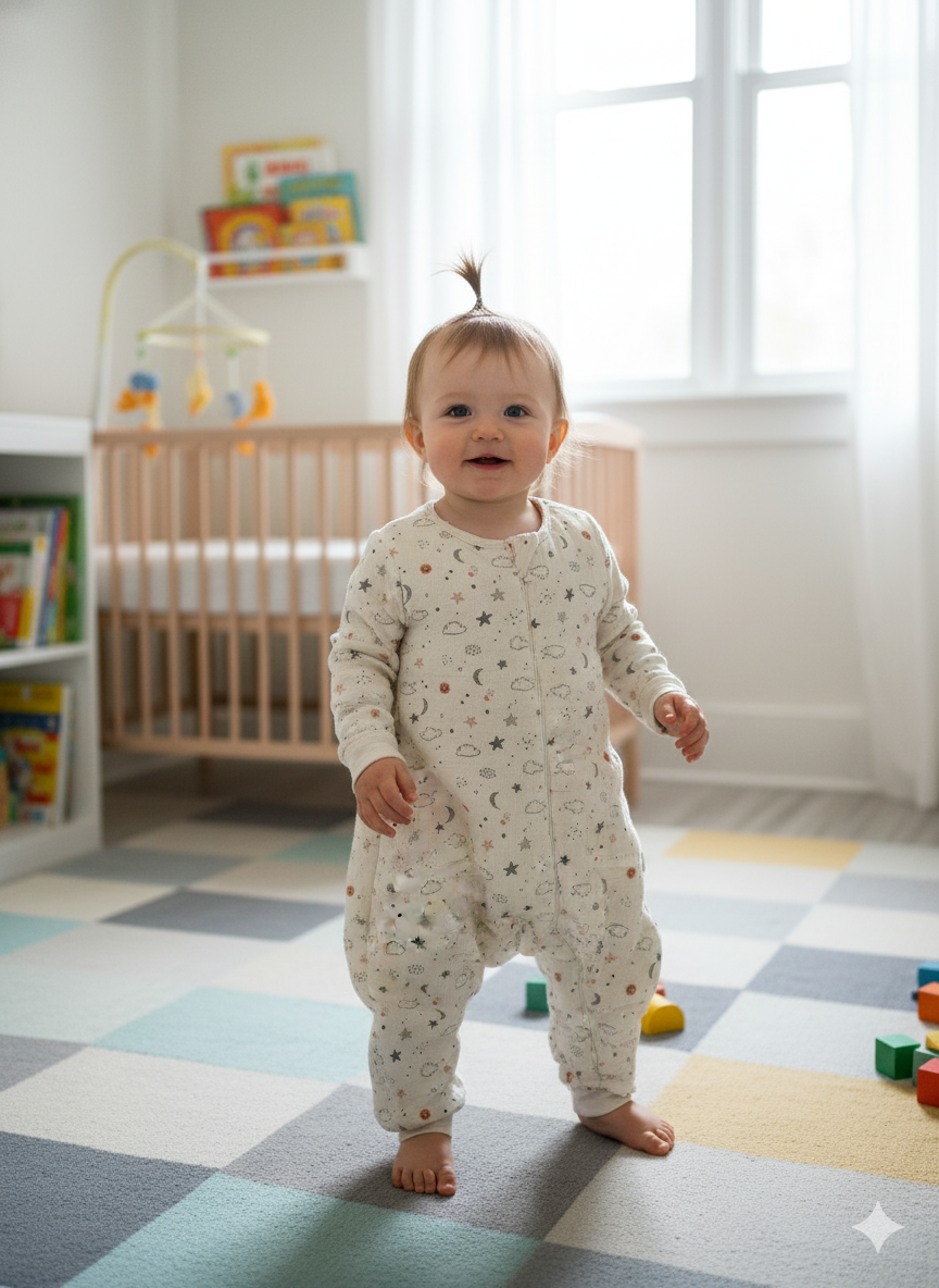 Uyku Tulumu | Müslin - %100 Pamuk | 1.5 TOG - Penye Astarlı