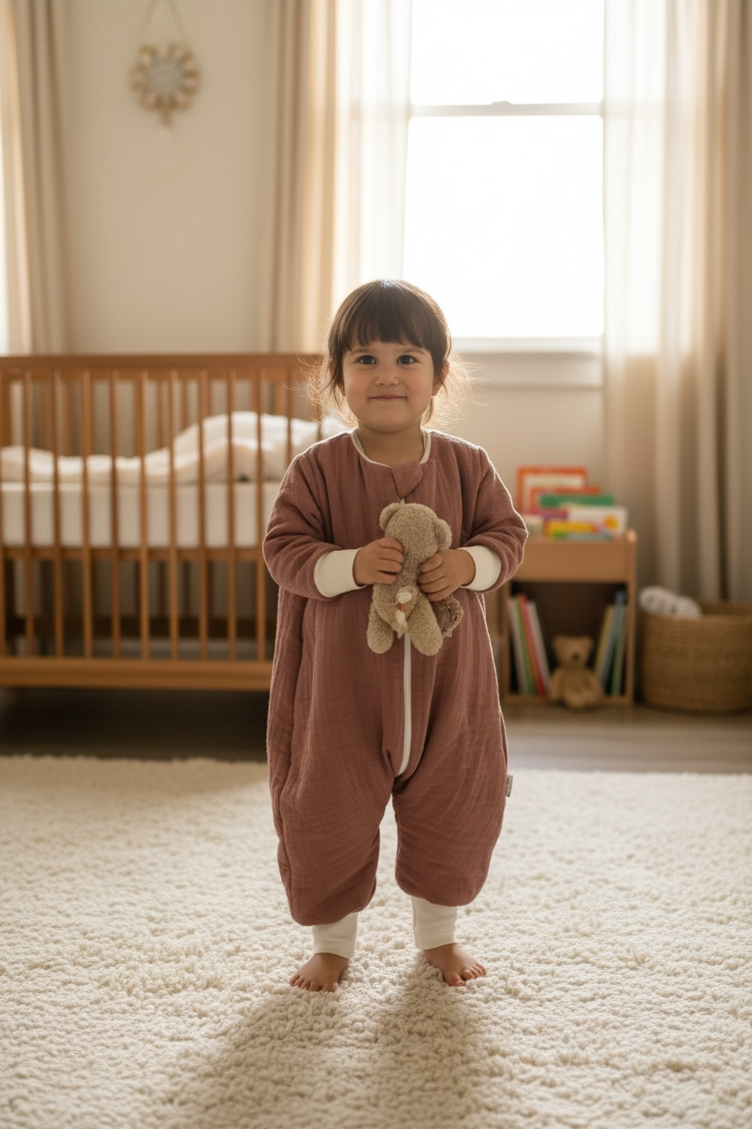 1.5 TOG Penye Astarlı Uyku Tulumu | Müslin - %100 Pamuk