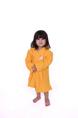 Çocuk Bornozu | Müslin - %100 Pamuk | 4 Katlı - Kapüşonlu