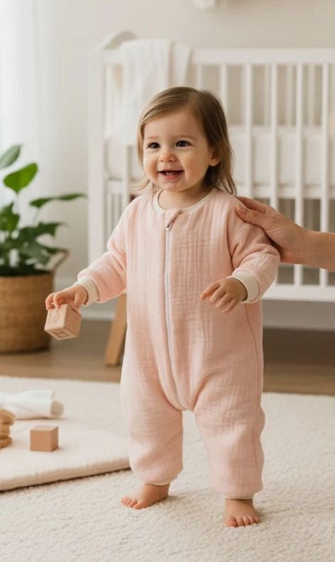 1.5 TOG Penye Astarlı Uyku Tulumu | Müslin - %100 Pamuk